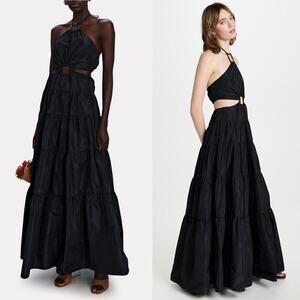 open lace back dress DaisySilk Floral Silk Maxi Dress Long Sleeve Garden Wedding Guest Dress   DAISYSILK